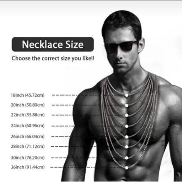 Mens Steel Cross 24 in  Pendant Necklaces Stainless Zircon Gift for Graduation - Picture 6 of 8